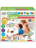 Комплект Jagu - Магнитни говорещи играчки, ферма, 15 части