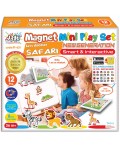 Комплект Jagu - Магнитни говорещи играчки, сафари, 12 части