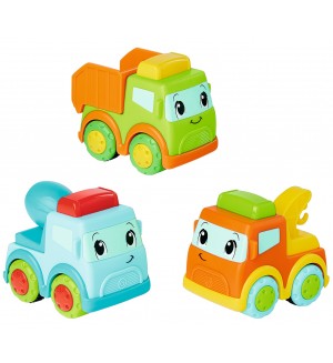 Комплект камиончета Simba Toys ABC - Press and Go, 3 броя