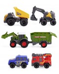 Комплект колички Dickie Toys - Micro City Team, 5 броя