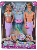 Комплект кукли Simba Toys Steffi Love - Семейство русалки с бебе