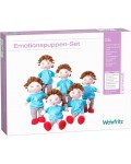 Комплект кукли за куклен театър Haba - Емоции, 6 броя