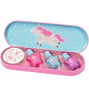 Комплект лакове за нокти Martinelia - Unicorn, в метална кутийка