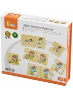 Комплект логически пъзели Viga Toys - Ежедневни дейности