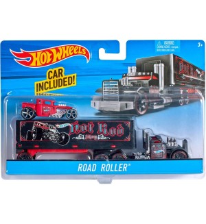 Комплект Mattel Hot Wheels Super Rigs - Камион и кола, асортимент