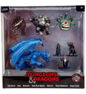 Комплект метални фигури Jada Toys - Dungeons & Dragons, 7 броя
