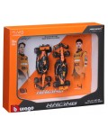 Комплект метални колички Bburago - McLaren MCL38 2024, 1:43, 2 броя