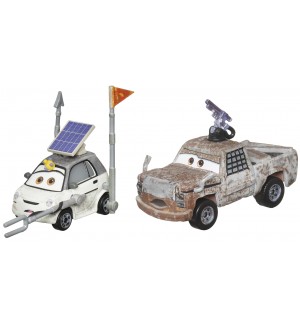 Комплект метални колички Disney Pixar Cars - Ken Enginoki and Justin Roadritter, 1:55