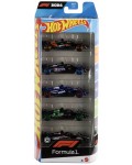 Комплект метални колички Hot Wheels - Race Team, Formula 1, 1:64, 5 броя