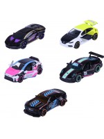 Комплект метални колички Majorette - Neon Racer, 5 части, 1:64