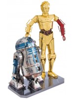 Комплект метални сглобяеми модели Metal Earth - Star Wars: C-3PO & R2-D2