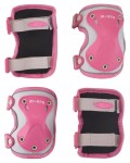 Комплект наколенки и налакътници Micro - Reflective, Pink, S