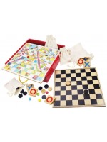 Комплект настолни игри Bigjigs - 4 в 1 