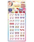 Комплект обеци стикери Craze - Hello Kitty, 54 броя