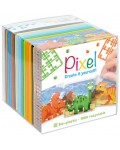 Комплект от 3 мозайки Pixelhobby - Динозаври, с пиксели Classic