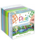 Комплект от 3 мозайки Pixelhobby - Тропически птици, с пиксели  Classic