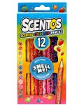 Scentos Комплект от  12 ароматни цветни молива