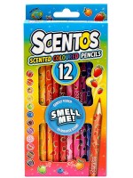 Scentos Комплект от  12 ароматни цветни молива