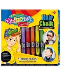 Комплект пастели за коса Colorino Creative - За момчета, 5 цвята 