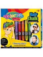 Комплект пастели за коса Colorino Creative - За момчета, 5 цвята 