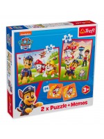 Комплект пъзел и мемо игра Trefl 2 в 1 - Пес Патрул Комплект пъзел и мемо игра Trefl 2 в 1 - Пес Патрул