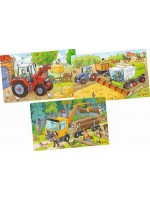 Комплект пъзели Goki - Превозни средства