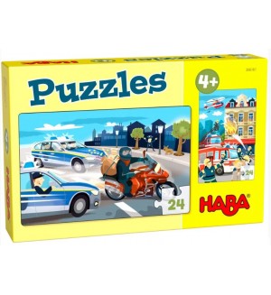 Комплект пъзели Haba - Професии, 2 броя