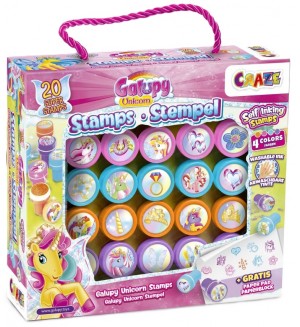 Комплект печати Craze Galupy - Unicorn, 20 броя, разноцветни Комплект печати Craze Galupy - Unicorn, 20 броя, разноцветни