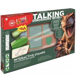 Комплект печати Multiprint Dinosaurs World - 6 броя, със звуков ефект