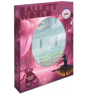 Комплект печати Multiprint Ballet World - 4 броя, с флумастери
