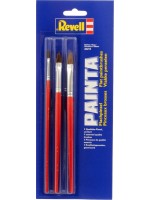 Комплект плоски четки Revell - Painta Flat, 3 броя