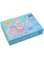 Комплект прогресивни пъзели Andreu Toys - Животните и техните малки, 6 броя