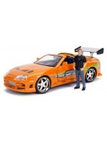 Комплект с фигура Jada Toys Fast & Furious - 1995 Toyota Supra, 1:24 Комплект с фигура Jada Toys Fast & Furious - 1995 Toyota Supra, 1:24
