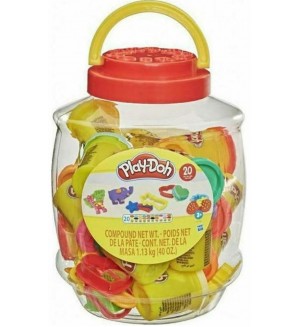 Комплект с моделин Play-Doh - Bucket of Fun, 35 части