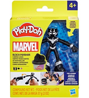 Комплект с моделин Play-Doh Marvel - Black Panther