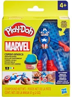 Комплект с моделин Play-Doh Marvel - Captain America
