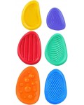 Комплект сензорни играчки Smart Baby -  Тактилни камъни, 6 броя