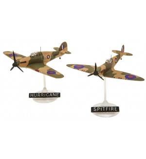 Комплект сглобяеми модели Revell Военни: Самолети - Spitfire Mk.Ia & Hawker Hurricane Mk.I