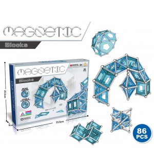 Комплект Sonne - Образователни магнити, Magnetic Z, 86 части