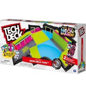 Комплект Spin Master Tech Deck - Скейт-парк, Neon Mega Park