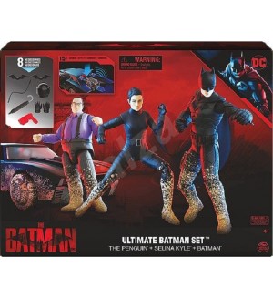 Комплект Spin Master Ultimate Batman - The Penguin, Selina Kyle, Batman