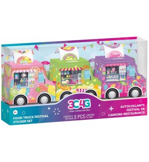 Комплект стикери 3C4G - Фестивален камион за храна, 75 броя Комплект стикери 3C4G - Фестивален камион за храна, 75 броя