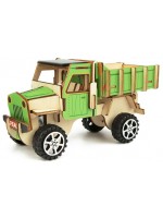 Комплект Tooky Toy - Направи сам 3D, дървен камион