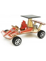 Комплект Tooky Toy - Направи сам 3D дървена кола със соларна батерия
