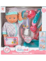 Комплект Tutu Love - Кукла-бебе със стетоскоп и звук, Dotts, 31 cm