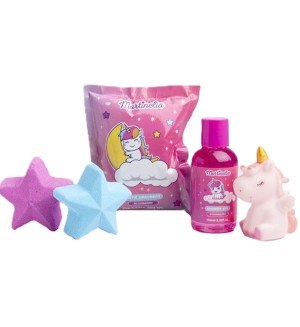 Комплект за баня Little Unicorn - Душ гел и бомби за вана Комплект за баня Little Unicorn - Душ гел и бомби за вана
