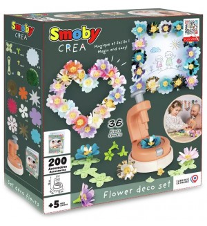 Комплект за декорация с цветя Smoby - Crea