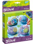 Комплект за декориране на камъни Totum - Stitch, 4 броя