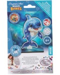 Комплект за диамантена бродерия Craft Buddy - Crystal Art Buddies: Делфин, 7 части