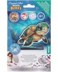 Комплект за диамантена бродерия Craft Buddy - Crystal Art Buddies: Костенурка, 7 части